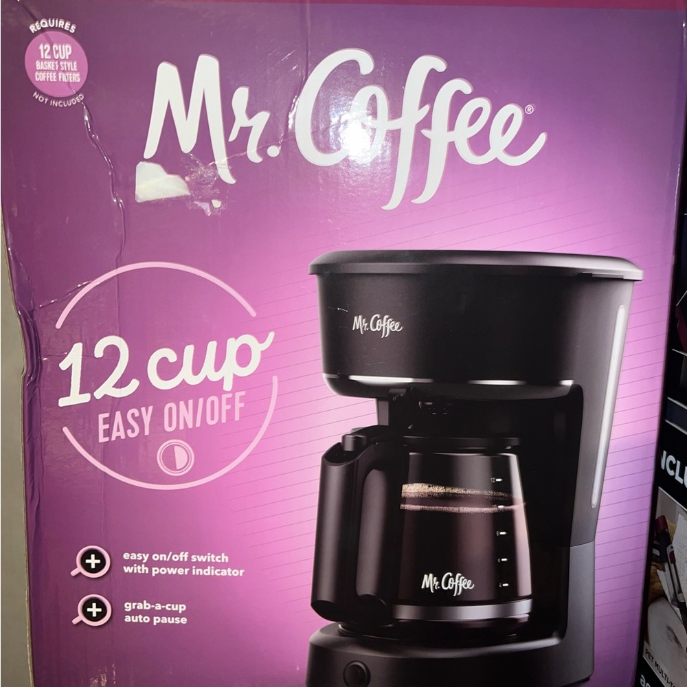 Mr. Coffee 12-Cup Black Coffee Maker